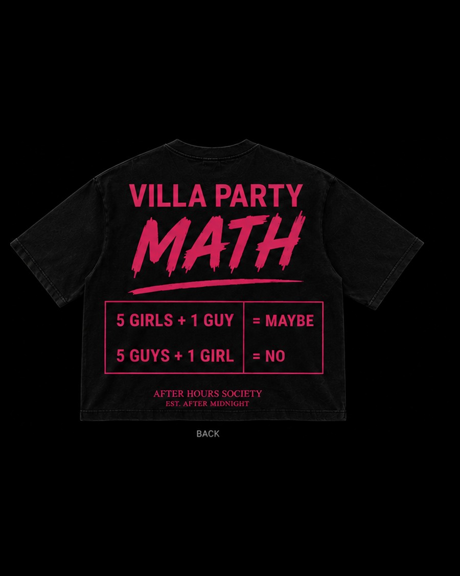 VILLA PARTY MATH TEE — back