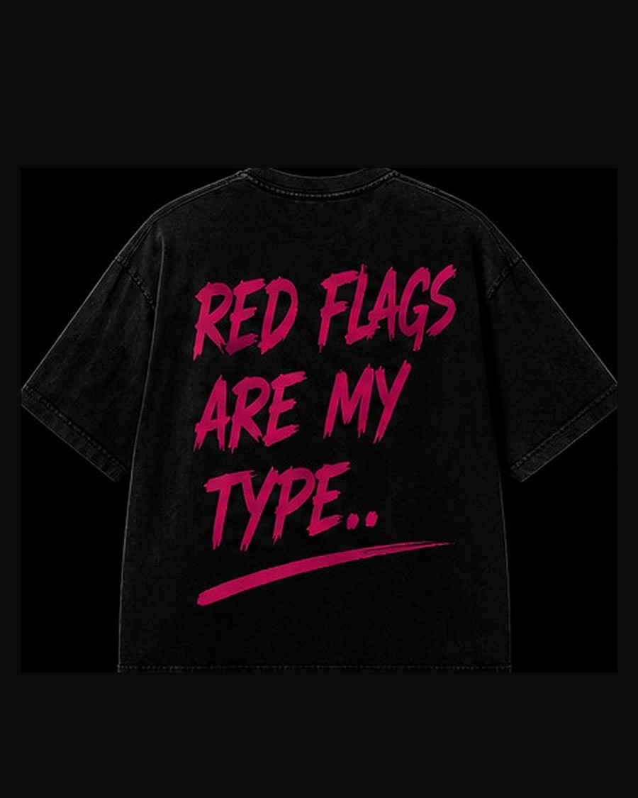 RED FLAGS TEE — back